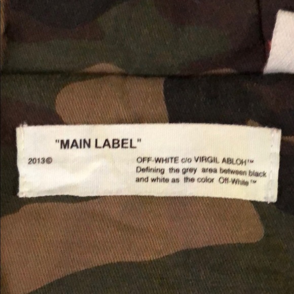 Main Label OFF-White Camo jacket Men’s XL - Picture 2 of 4